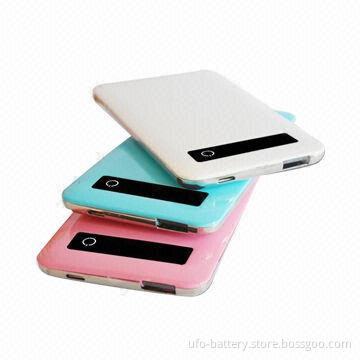 Fire-proof ABS + Stainless Steel Power Banks with 4,000mAh Capacity, 5V DC/1A Input